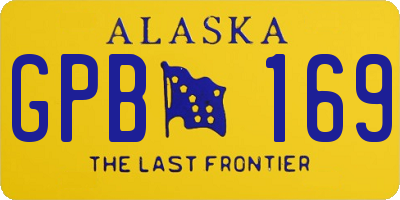 AK license plate GPB169