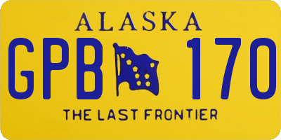 AK license plate GPB170
