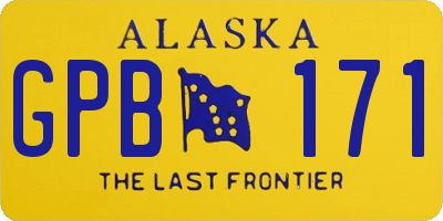 AK license plate GPB171