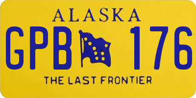 AK license plate GPB176