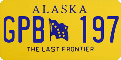 AK license plate GPB197
