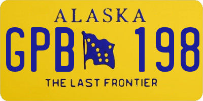 AK license plate GPB198