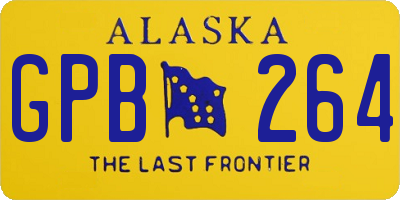 AK license plate GPB264