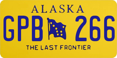 AK license plate GPB266