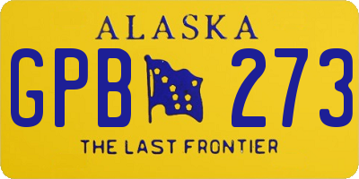 AK license plate GPB273