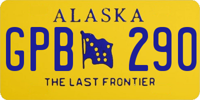 AK license plate GPB290