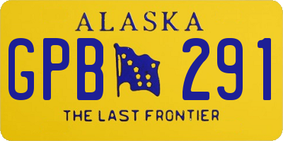 AK license plate GPB291