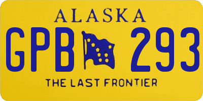 AK license plate GPB293