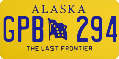 AK license plate GPB294