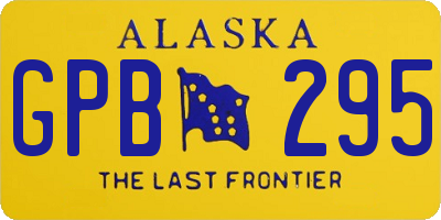 AK license plate GPB295