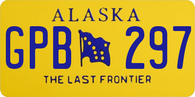AK license plate GPB297