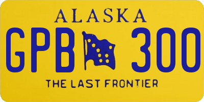 AK license plate GPB300