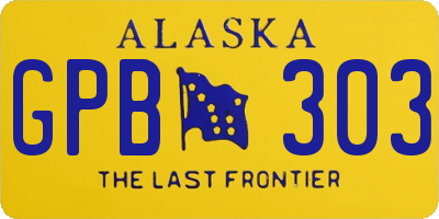 AK license plate GPB303