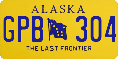 AK license plate GPB304