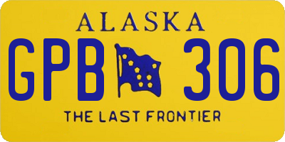 AK license plate GPB306