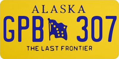 AK license plate GPB307