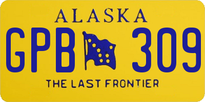 AK license plate GPB309