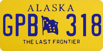 AK license plate GPB318