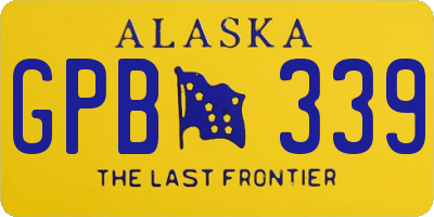 AK license plate GPB339