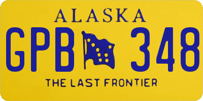 AK license plate GPB348
