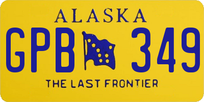 AK license plate GPB349