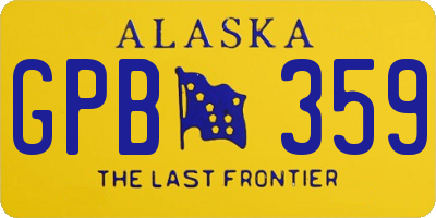 AK license plate GPB359