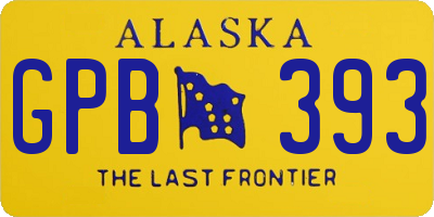 AK license plate GPB393