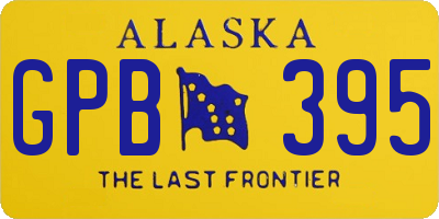 AK license plate GPB395