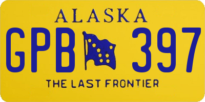 AK license plate GPB397