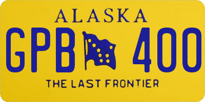 AK license plate GPB400