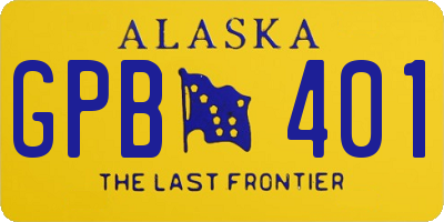 AK license plate GPB401