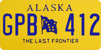 AK license plate GPB412