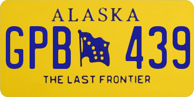 AK license plate GPB439