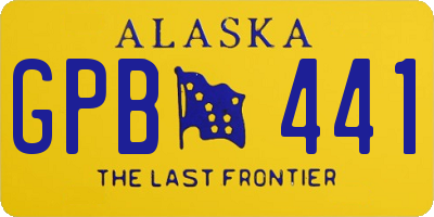 AK license plate GPB441