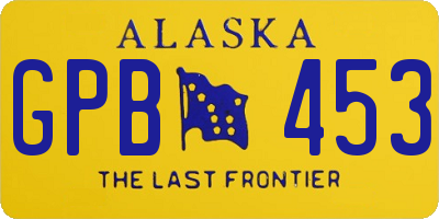 AK license plate GPB453