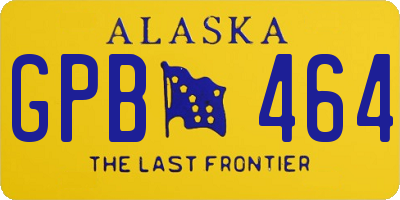 AK license plate GPB464