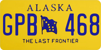 AK license plate GPB468