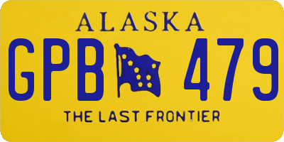 AK license plate GPB479