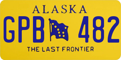 AK license plate GPB482