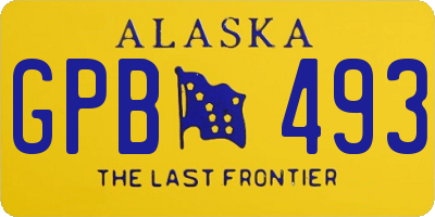 AK license plate GPB493