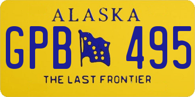 AK license plate GPB495
