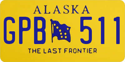 AK license plate GPB511