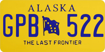 AK license plate GPB522
