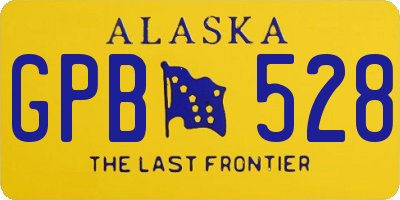 AK license plate GPB528