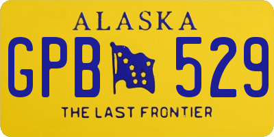 AK license plate GPB529