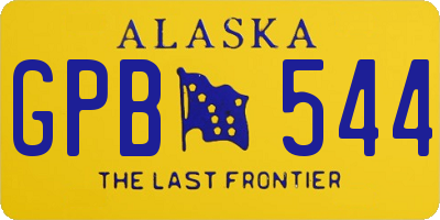 AK license plate GPB544