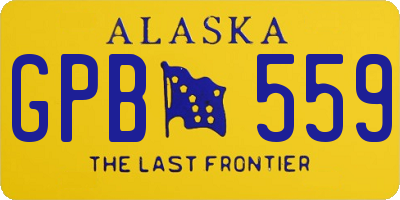 AK license plate GPB559