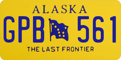 AK license plate GPB561