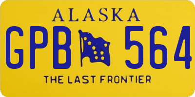 AK license plate GPB564