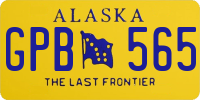 AK license plate GPB565